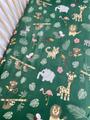  Drap contour pour bassinette en coton : Animaux de la jungle