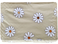 Couverture de bébé : Marguerites BOHO (fond crème)