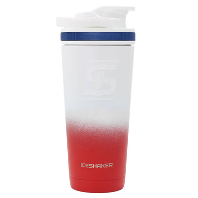 Ice Shaker 26oz Bottle with Flex Lid - Red/Black Ombre