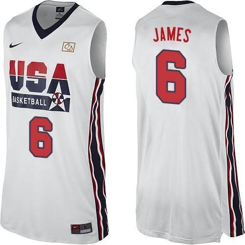 lebron james team usa jersey