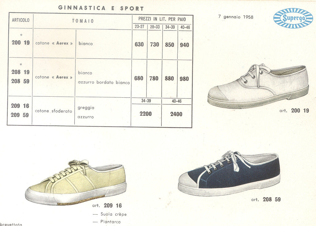 superga catalogue