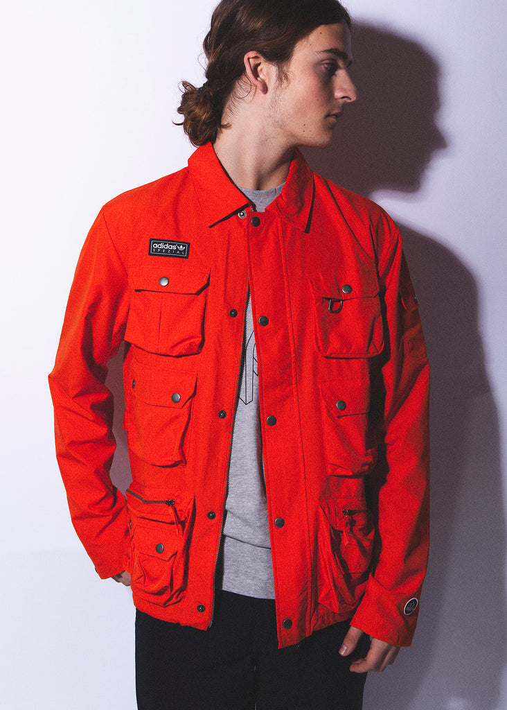 adidas spezial jacket red