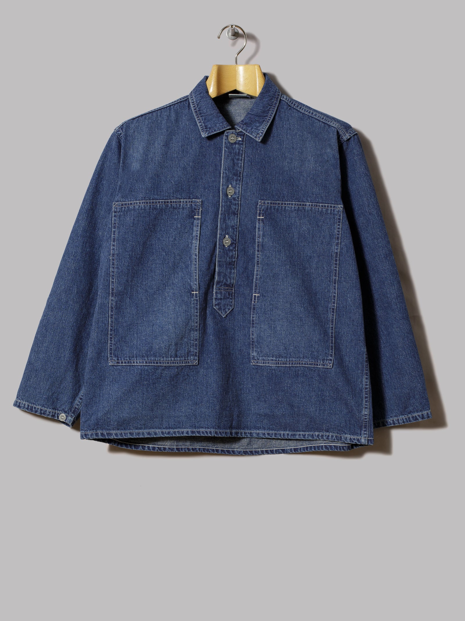 denim pullover shirt