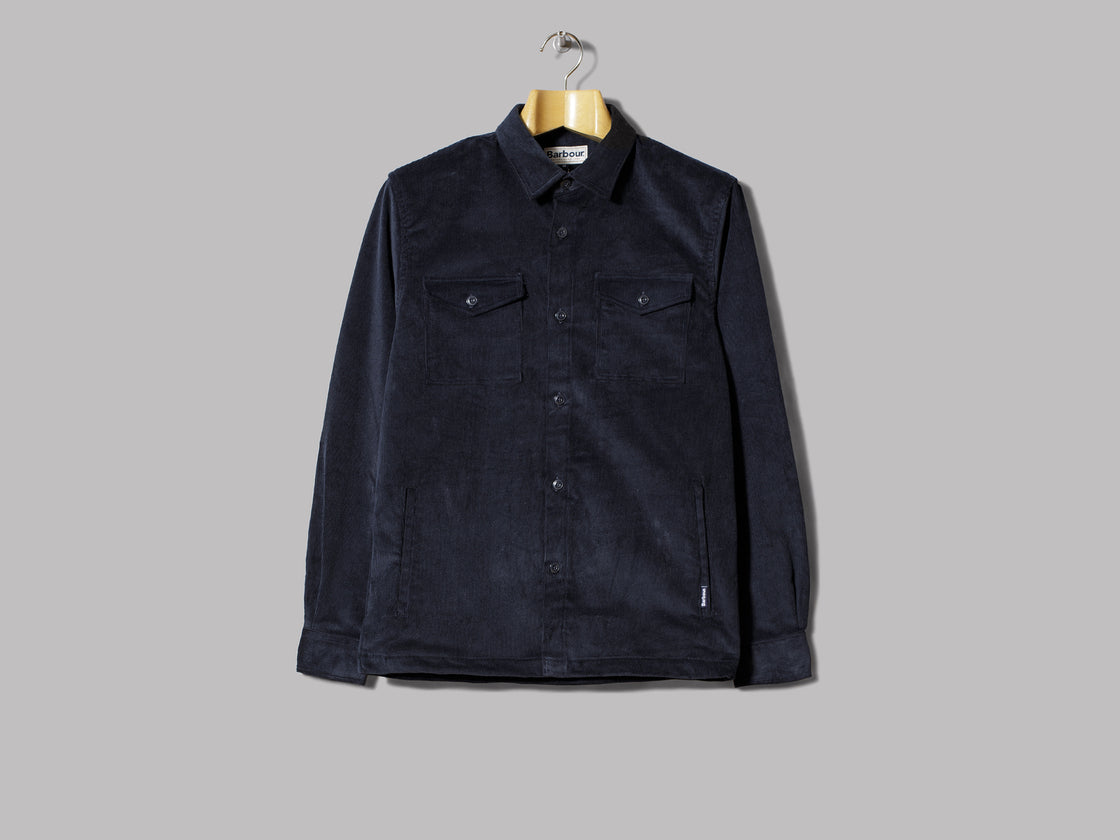 barbour cord overshirt