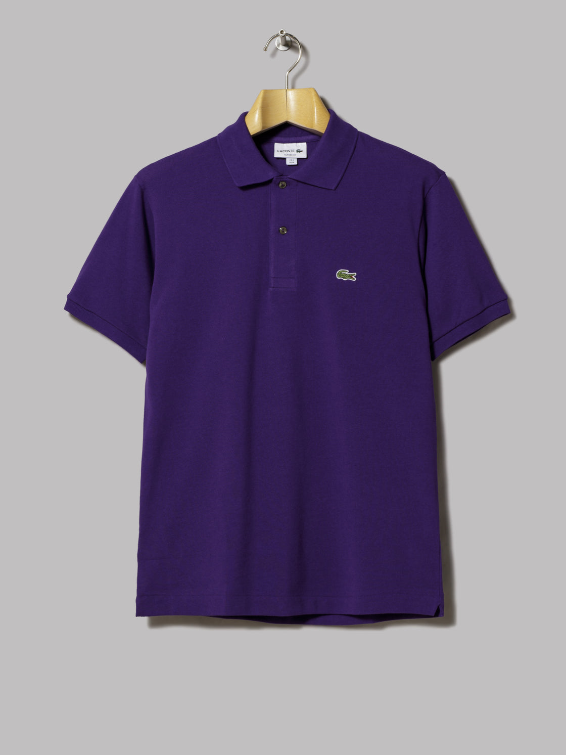 lacoste purple polo shirt