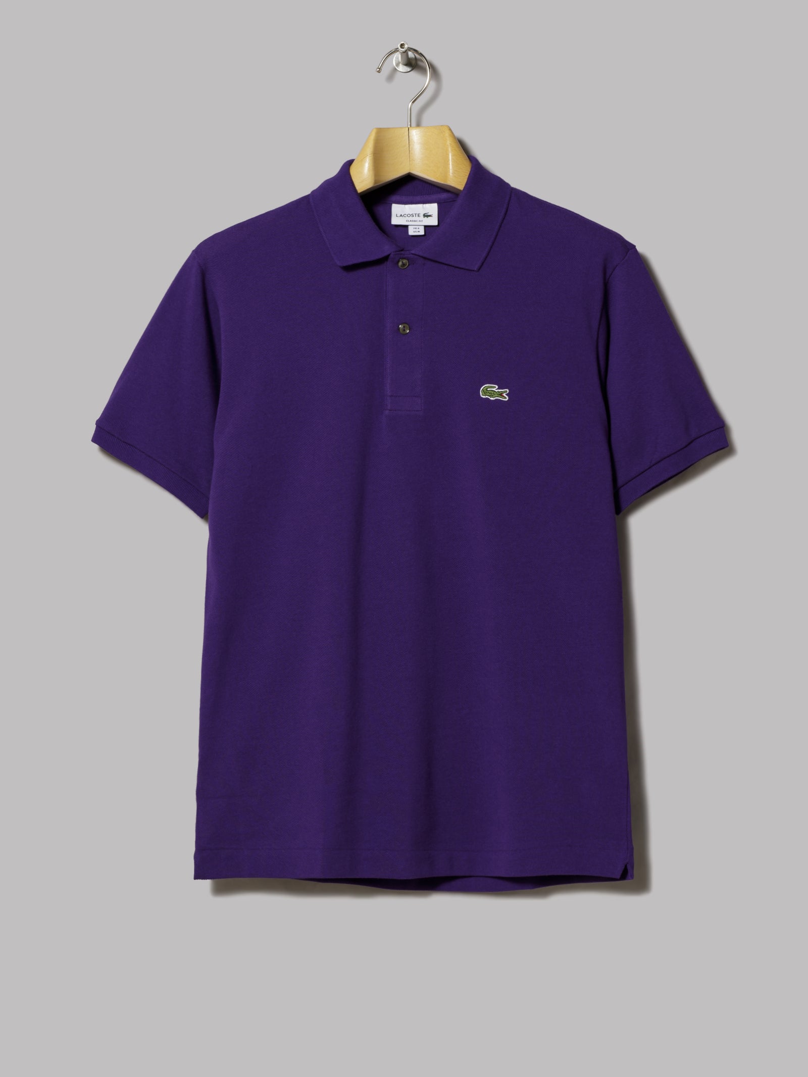 lacoste polo shirt purple
