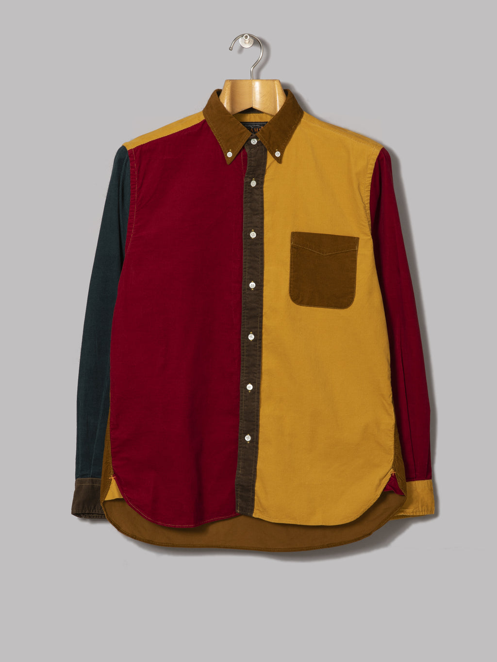 Beams Plus B.D Panel 21W Corduroy Shirt (Golden Brown) – Oi Polloi