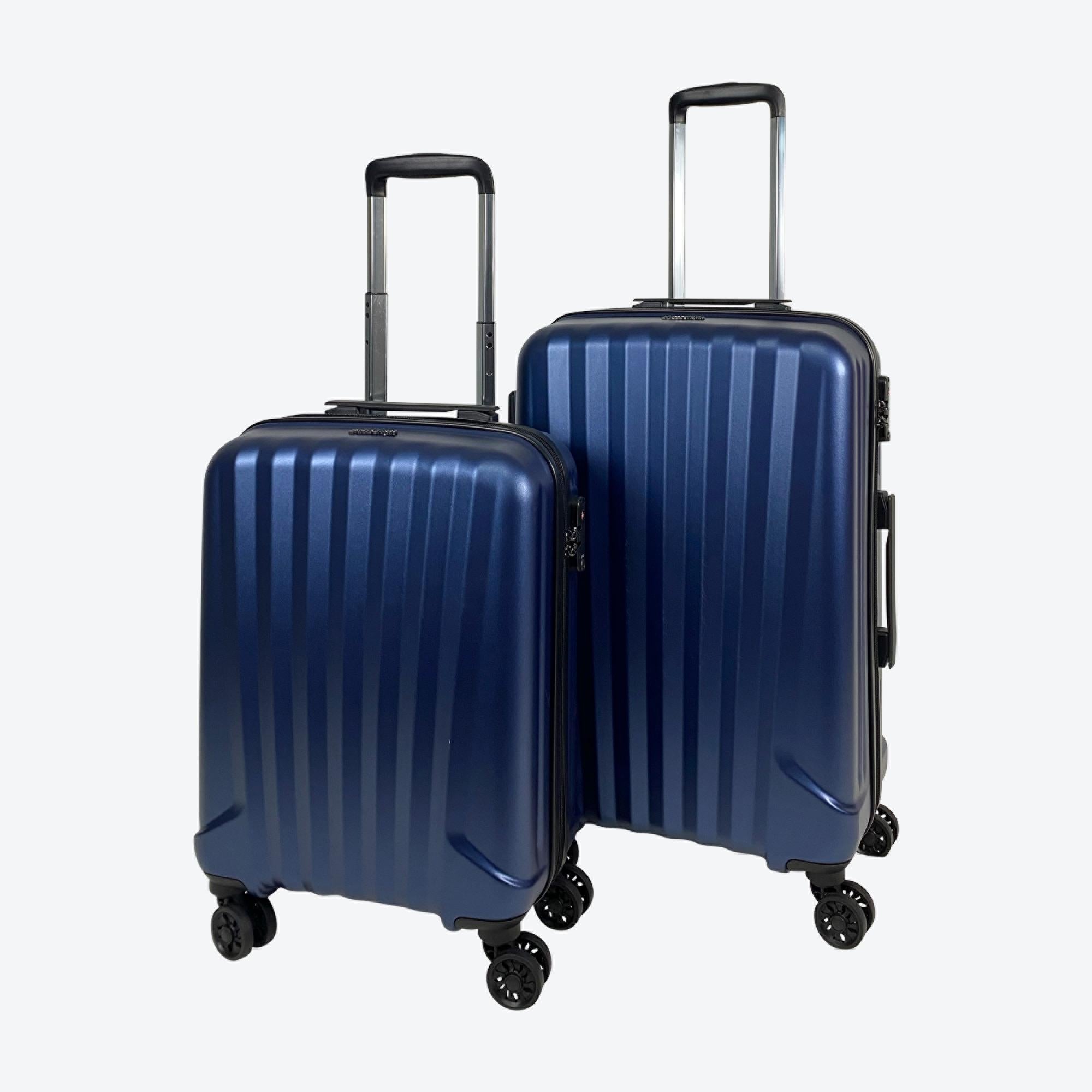 Stilfulde og robuste kufferter i blå fra Bon - MILANO ABS Spinner