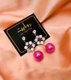 Zircon Earring-38 (Pink)