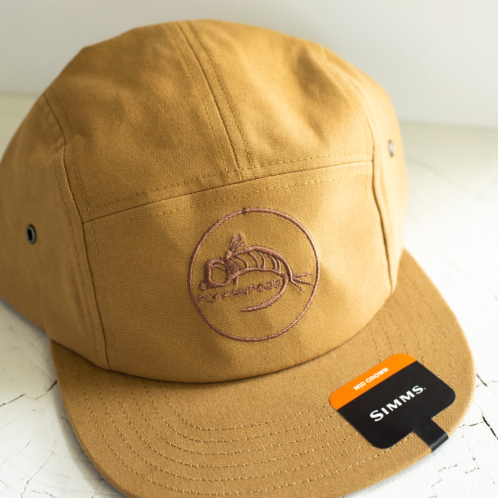 Simms Bass Patch Trucker Cap - Woodland Camo Flame - Teskeys