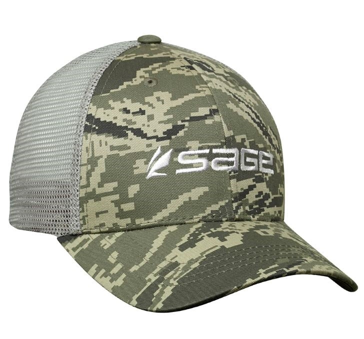 Sage Patch Trucker Hat - Rainbow Charcoal – Fly Fish Food