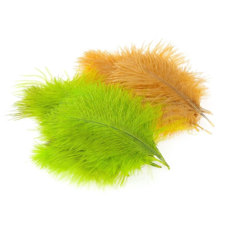 OSTRICH MARABOU Feathers / Apple Green / 351 