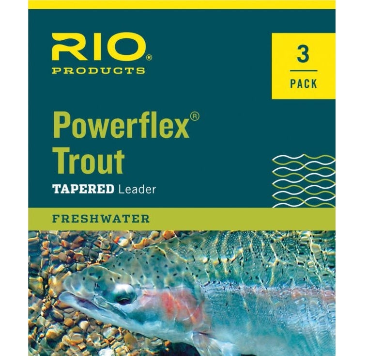 RIO Powerflex Trout Tapered Leader – Fly Fish Food