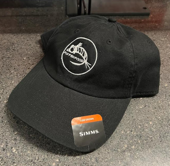 Simms 7-Panel Trucker - Fly Fish Food Logo - Black