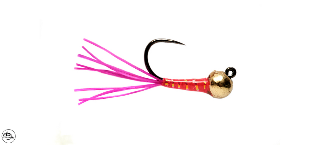 Olsen's DNA Worm - Pink & Red Barbless – Fly Fish Food