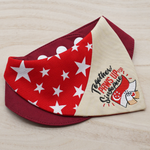 Paws Up For SG! - Red Star Duo Tone Maroon Bandana
