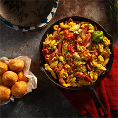 ackee with christmas ham