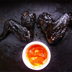 spicy bbq black bat wings