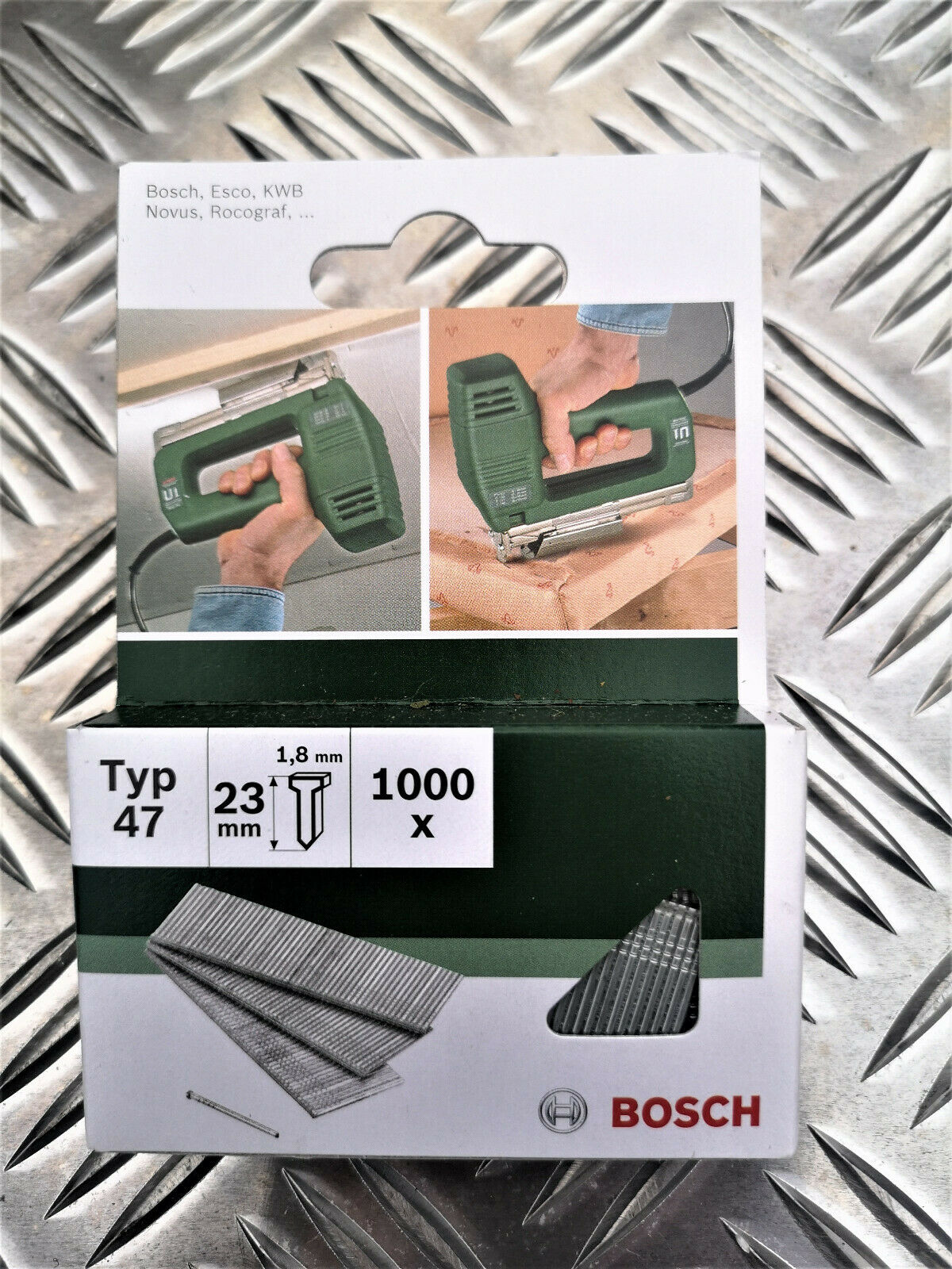 1000 Bosch Tackerstift Nagel Typ 47 1,8 x 23 mm 2609 255 811 260925581