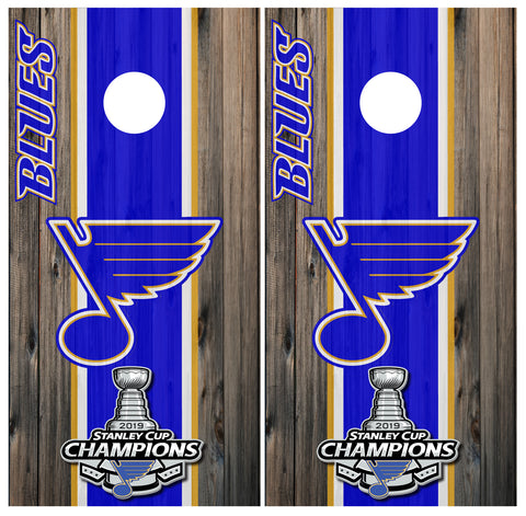 St. Louis Blues Cornhole Set with Bags - Custom Cornhole, LLC