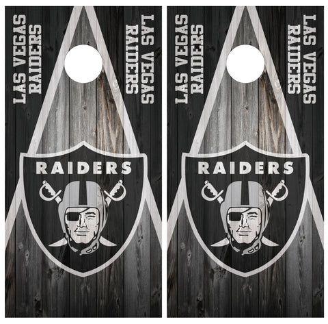 las vegas raiders cornhole boards