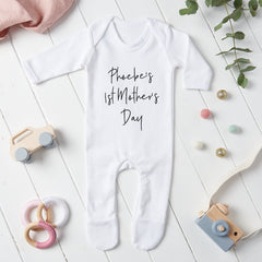 Personalised First Mothers Day Babygrow