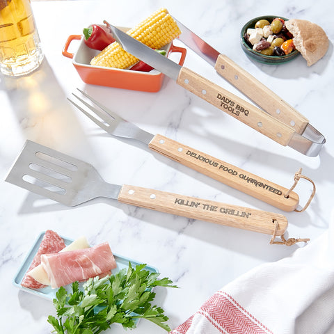 Personalised Dad BBQ Tools - Sunday's Daughter
