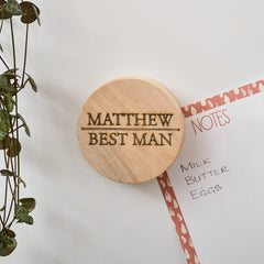 Personalised Best Man Magnetic Bottle Opener - Sunday's Daughter