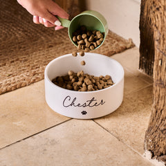 Personalised Paw Print Pet Bowl - Sunday's Daughter