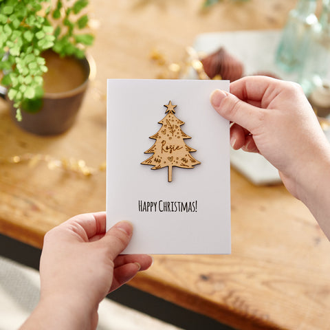 Personalised Christmas Tree Card - Sunday's Daughter