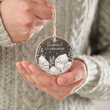 Personalised Christmas in the new home ceramic bauble decoration