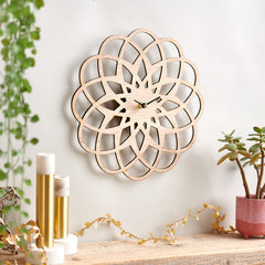 Wooden Modern Geometric Clock - Sunday's Daughter