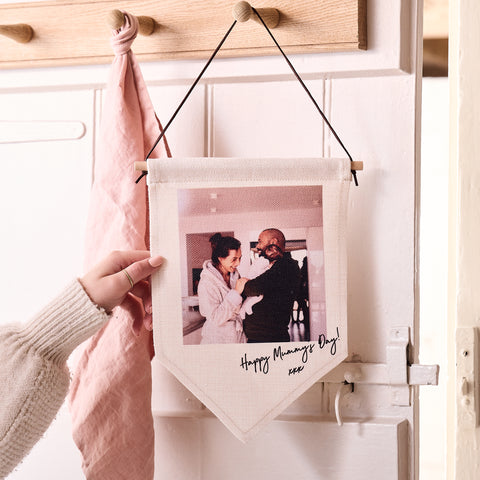 Personalised Photo Linen Flag - Mother's Day gifts - Sunday's Daughter