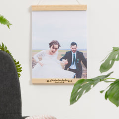 Personalised Couples Engraved Photo Frame Hanger