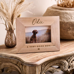 Personalised Dog Wooden Picture Frame - Sunday's Daughter