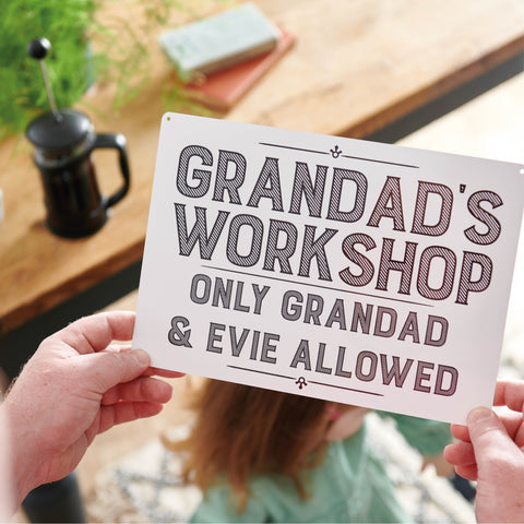 Personalised Grandad Shed Sign - Sunday's Daughter