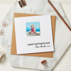 Personalised Mother's Day Photo Magnet Card - Sunday's Daughter