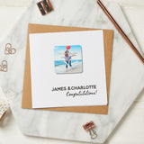 Personalised Engagement Photo Magnet Card