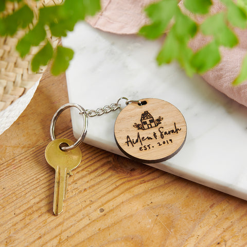 Personalised New Home Keyring - Sunday's Daughter