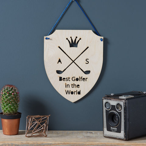 Personalised Wooden Golf Sign - Sunday's Daughter
