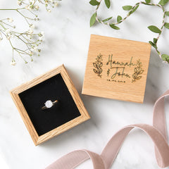 Personalised Engagement Wedding Ring Box