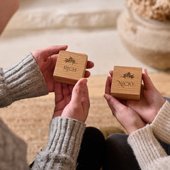 Personalised Matching Ring Boxes for Couples - Sunday's Daughter