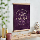 Personalised first Christmas at home wall hanging