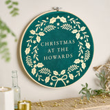 Personalised first Christmas at home wall hanging