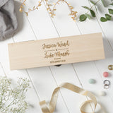 Personalised Wine Box Engagement Gift for Couples