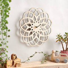 Wooden Modern Geometric Clock - Sunday's Daughter