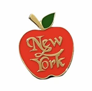 I Love NY New York Big Apple Lapel Hat Pin New - Gettysburg Souvenirs &  Gifts