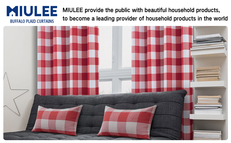 Merry Christmas! Let's have a look about Miulee black curtains!