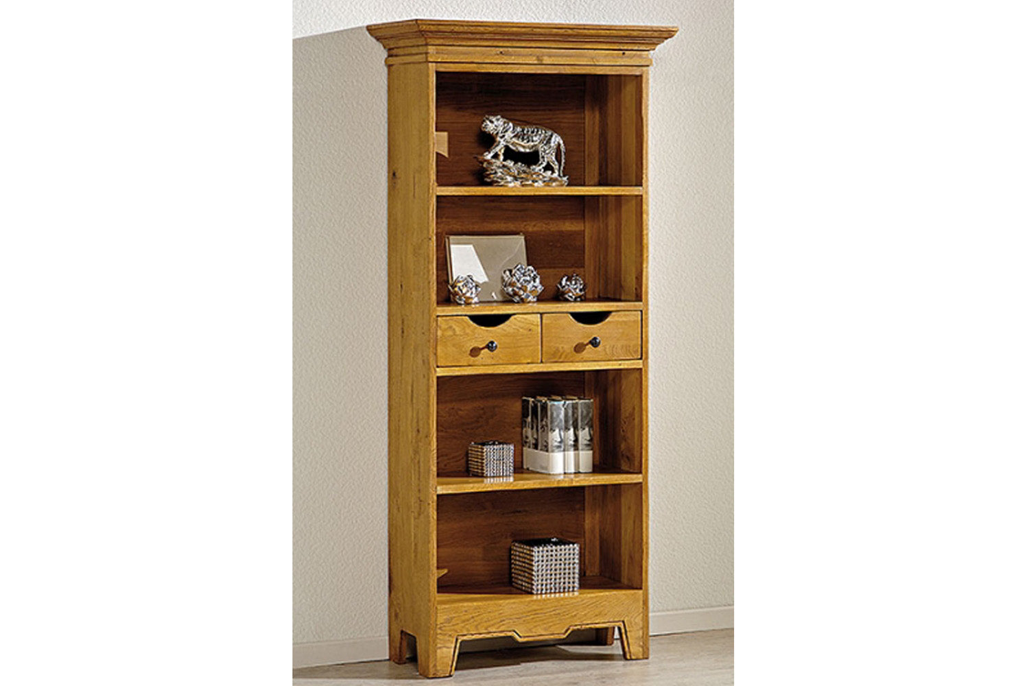 French Mountain Oak Villages Range Bookcase Narrow And Tall