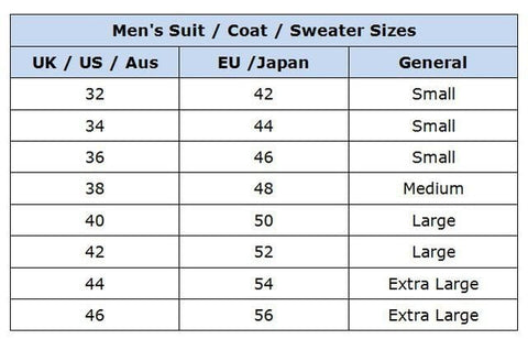 How to check your sizing for Men and Boys: